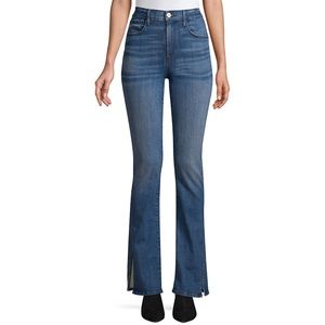 3x1 High Rise Split Seam Bell Jeans Size 24